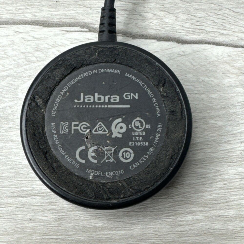 Jabra Evolve 40 Stereo USB Headset Adapter Dongle Wired USB Remote Model ENC010 - Picture 5 of 6